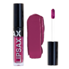 LIPSAX Matte Liquid Lipstick bottle, smear and wand (left to right)