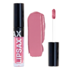 LIPSAX Matte Liquid Lipstick bottle, smear and wand (left to right)