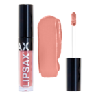 LIPSAX Matte Liquid Lipstick bottle, smear and wand (left to right)